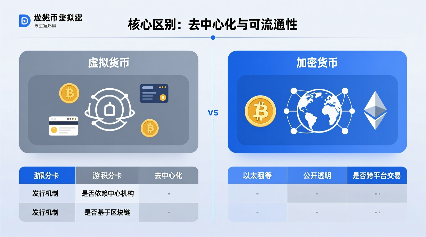 虚拟货币与加密货币的核心区别- web3defi-web3贴吧